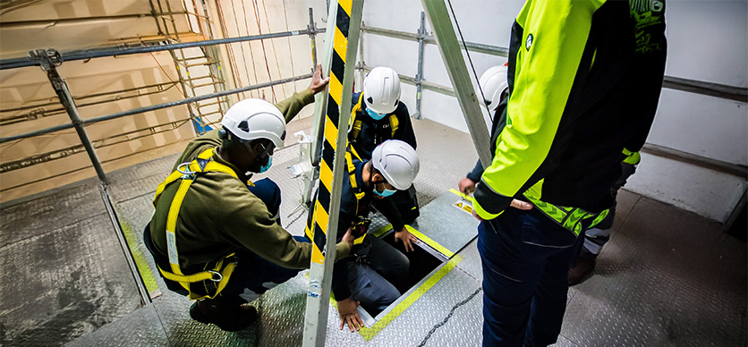 Seguridad para trabajos en espacios confinados (in situ)