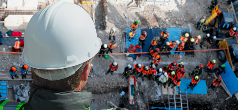 Administración del rescate en obras de construcción