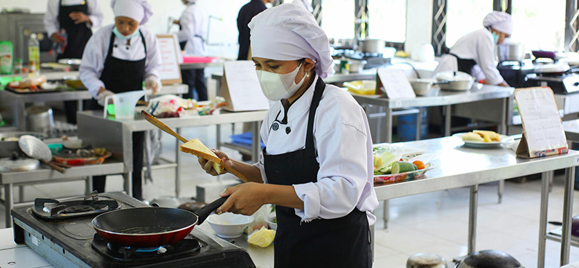 Malla formativa en gastronomía