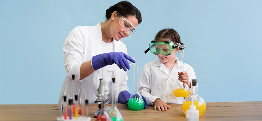 Seguridad en laboratorio en el sector educacional