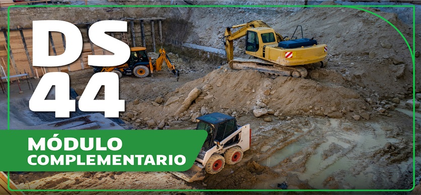 Trabajo en excavaciones - Módulo complementario de acuerdo al DS° 44 para personas trabajadoras 